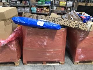 PALLET OF ASSORTED ITEMS TO INCLUDE GEORGE HOME 700W DIGITAL MICROWAVE OVEN IN GREY: LOCATION - B9 (KERBSIDE PALLET DELIVERY)