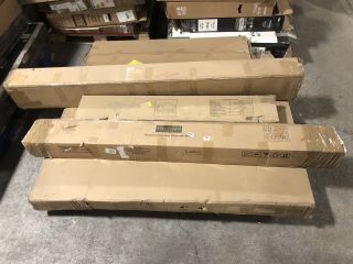 PALLET OF ASSORTED FURNITURE ITEMS TO INCLUDE VIDA DESIGNS VERONICA DOUBLE OTTOMAN BED IN SILVER CRUSHED VELVET (BOXES 3 OF 3): LOCATION - A6 (KERBSIDE PALLET DELIVERY)