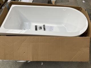 AMARO FREESTANDING SINGLE ENDED RIGHT HAND CORNER BATH - SIZE 1650 X 800MM - RRP £579.99: LOCATION - A1