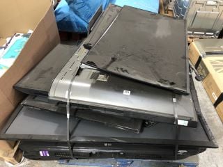 (COLLECTION ONLY) PALLET OF ASSORTED TVS TO INCLUDE TOSHIBA 32" TV MODEL: 32WK3C63DB (PCB BOARDS REMOVED, SPARES AND REPAIRS ONLY): LOCATION - A9