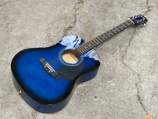 3RD AVENUE ACOUSTIC GUITAR IN BLUEBURST (BOXED): LOCATION - BR6