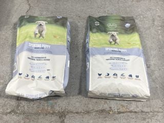 2 X BAGS OF ALPHA CHICKEN & RICE SPORTING PUPPY FOOD: LOCATION - BR7