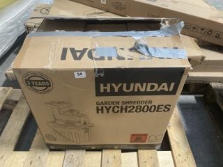 HYUNDAI HYCH2800ES GARDEN SHREDDER - RRP £220.00: LOCATION - A3