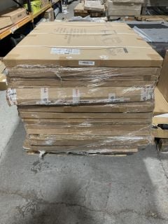 PALLET OF DRY WIPE WHITEBOARDS WITH PEN TRAY & ALUMINIUM FRAME: LOCATION - B3 (KERBSIDE PALLET DELIVERY)