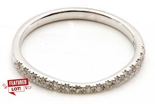 MAPLE LEAF DIAMONDS 18CT WHITE GOLD DIAMOND WEDDING BAND - MODEL 017G5 - RRP £1,350: LOCATION - BOOTH