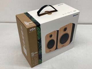 MARLEY GET TOGETHER DUO TRUE WIRELESS SPEAKERS - MODEL EM-JA019-SBB - RRP £179: LOCATION - BOOTH