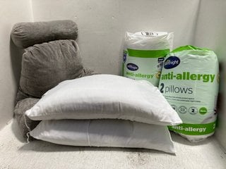 5 X ASSORTED BEDDING ITEMS TO INCLUDE SILENTNIGHT ANTI-ALLERGY SINGLE 10.5 TOG DUVET: LOCATION - C16