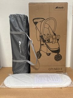 3 X ASSORTED BABY ITEMS TO INCLUDE HAUCK CITI NEO II STROLLER: LOCATION - C14