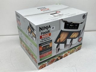 NINJA FOODI MAX 9.5 LITRE DUAL-ZONE AIR FRYER IN WHITE(SEALED) - MODEL AF400UKWH - RRP £230: LOCATION - BOOTH