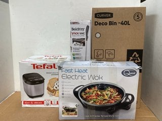 4 X KITCHEN APPLIANCES TO INCLUDE TEFAL PAIN & DELICES BREAD MAKER: LOCATION - C4