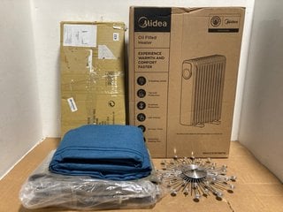 5 X HOUSEHOLD ITEMS TO INCLUDE MIDEA OIL FILLED HEATER: LOCATION - C3