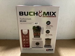 BUCHYMIX TURBO CRUSH BX300 BLENDER IN WHITE - RRP £169: LOCATION - B2