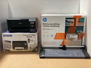 QTY OF TECH ITEMS TO INCLUDE HP ENVY INSPIRE 7920E HOME PRINTER IN WHITE TO ALSO INCLUDE EPSON ECOTANK ET-2860 HOME PRINTER IN BLACK: LOCATION - B2