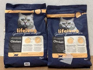 2 X ASSORTED PET FOOD ITEMS TO INCLUDE POOCH & MUTT 100% COD FISH HIDE CHEWS - BBE 01/2027: LOCATION - B3