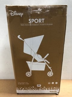 HAUCK DISNEY SPORT TRAVEL PUSHCHAIR IN COLOUR: POOH RAINBOW BEIGE: LOCATION - B4