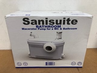 SANISUITE BATHROOM MACERATOR PUMP FOR A WC & BATHROOM: LOCATION - B5