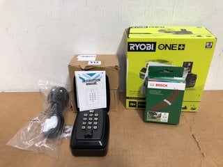 QTY OF TECH ITEMS TO INCLUDE RYOBI ONE+ 18V 4.0AH ONE+ LITHIUM + BATTERY AND CHARGER - MODEL NO. RC18120-1C40: LOCATION - B5