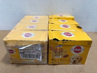 8 X BOXES OF PEDIGREE RICH IN CHICKEN DOG FOOD - BBE: 13/07/2026: LOCATION - B7