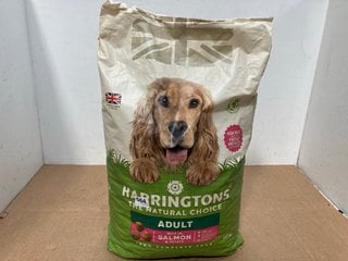 HARRINGTONS RICH IN SALMON & POTATO DRY DOG FOOD 12KG - BBE:03/11/2025: LOCATION - B8