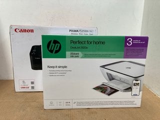 CANON PIXMA TS3550I WIRELESS PRINTER TO INCLUDE HP DESK JET 2820E PRINTER: LOCATION - B9