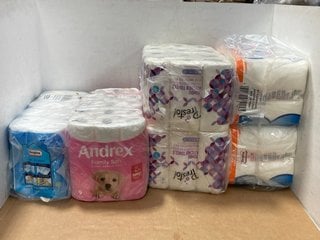 QTY OF TOILET PAPERS AND KITCHEN TOWELS TO INCLUDE ANDREX FAMILY SOFT TOILET PAPER ROLLS: LOCATION - B11