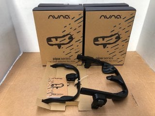 4 X NUNA PIPA SERIES CAR SEAT ADAPTERS FOR MIXX - MODEL NO. AD12100ACSGL: LOCATION - B14