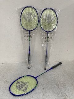 3 X CARLTON CARBON TRU-STORM FS 1000 BADMINTON RACKETS: LOCATION - D1