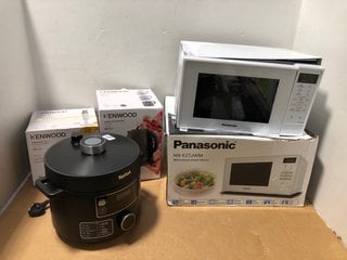 5 X KITCHEN APPLIANCES TO INCLUDE KENWOOD TRIBLADE XL HAND BLENDER TO ALSO INCLUDE PANASONIC NN-E27JWM 20L 800W MICROWAVE OVEN IN WHITE: LOCATION - B15