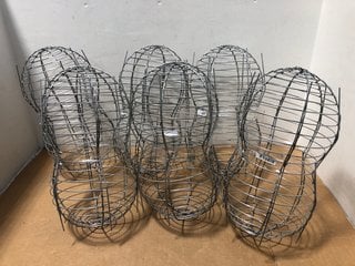 12 X SMALL CHIMNEY BIRD GUARD COWL WIRE BALLOON: LOCATION - B15