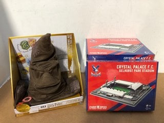 6 X CRYSTAL PALACE F. C. SELHURST PARK STADIUM 3D REPLICA TO INCLUDE HARRY POTTER MAGICAL CREATURE RUBEUS HAGRID: LOCATION - B16