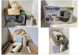 3 X ASSORTED PET ITEMS TO INCLUDE CATIT SMARTSIFT EASY SCOOP LITTER BOX WITH AIRSIFT FILTER SYSTEM- RRP £139.00: LOCATION - A14