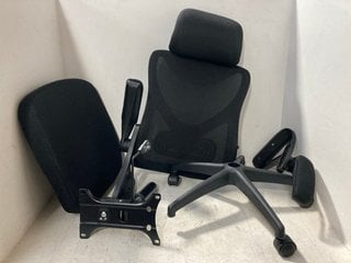 SWIVEL ADJUSTABLE OFFICE CHAIR IN BLACK: LOCATION - A11