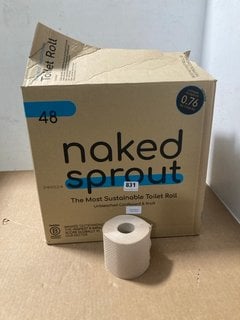 PACK OF 48 NAKED SPROUT TOILET ROLL: LOCATION - A6