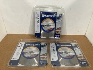 3 X HUSQVARNA TACTI CUT S50 BRONZE SAW BLADES (PLEASE NOTE: 18+YEARS ONLY. ID MAY BE REQUIRED) - COMBINED RRP: £98: LOCATION - A3