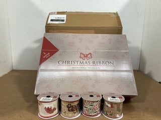 QTY OF ASSORTED WINTER DECO CHRISTMAS RIBBONS: LOCATION - A2