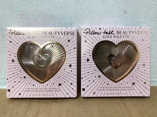 2 X CHARLOTTE TILBURY PILLOW TALK BEAUTY-VERSE LOVE PALETTES - COMBINED RRP £116: LOCATION - WA5