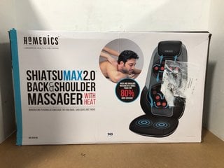 HOMEDICS SHIATSU MAX 2.0 BACK & SHOULDER MASSAGER WITH HEAT - MODEL CBS-2016-GB - RRP £199: LOCATION - WA5