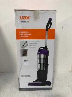 VAX MACHAIR UPRIGHT VACUUM - MODEL NO. UCA1GEV1: LOCATION - AR1