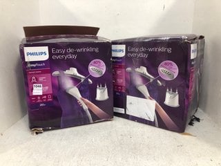 2 X PHILIPS EASY TOUCH GARMENT STEAMER: LOCATION - AR2