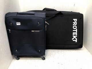 PIONEER XDJ-XZ CONTROLLER BAG IN BLACK TO INCLUDE SAMSONITE CARRY-ON SUITCASE IN BLACK: LOCATION - AR3