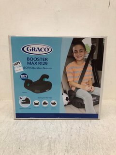 GRACO BOOSTER MAXI R129 BACKLESS ISOFIX BOOSTER SEAT IN MIDNIGHT BLACK: LOCATION - AR4