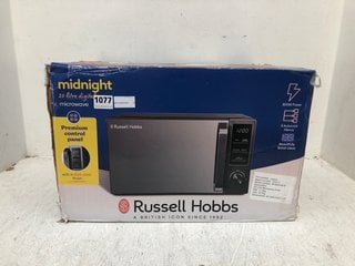 RUSSELL HOBBS 20L MICROWAVE IN MIDNIGHT: LOCATION - AR4