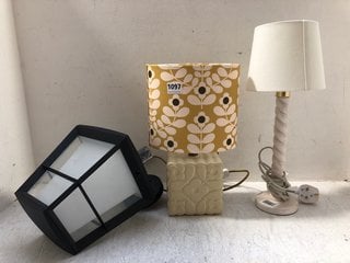 QTY OF ASSORTED LIGHTING ITEMS TO INCLUDE PHILIPS HUE WHITE AND COLOUR OUTDOOR WALL LANTERN: LOCATION - AR5