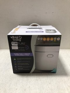 VITAL BABY NURTURE ADVANCED PRO UV STERILISER & DRYER IN WHITE - RRP £130: LOCATION - AR7