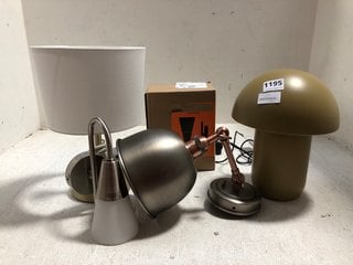 5 X ASSORTED JOHN LEWIS & PARTNERS LIGHTS TO INCLUDE 2 X LULU WALL LIGHTS: LOCATION - AR11