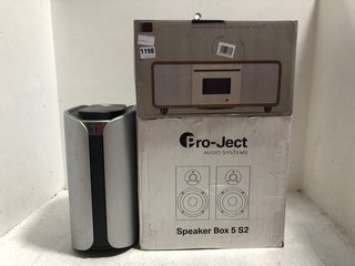 3 X ASSORTED TECH ITEMS TO INCLUDE PRO-JECT S2 5 SPEAKERS: LOCATION - AR11