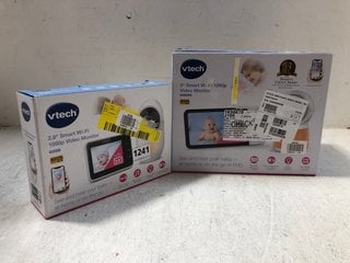 3 X ASSORTED VTECH BABY MONITORS TO INCLUDE VTECH 2.8" SMART WIFI 1080P VIDEO MONITOR: LOCATION - AR14