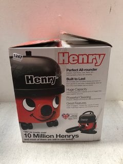 NUMATIC HENRY VACUUM CLEANER IN RED - RRP £170.00: LOCATION - AR14