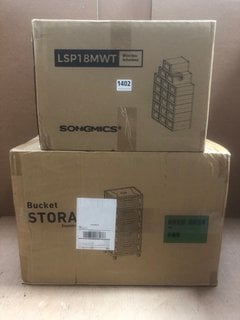 SONGMICS MULTI SHOE BOX TO ALSO INCLUDE BUCKET STORAGE BOX ON WHEELS: LOCATION - BR17