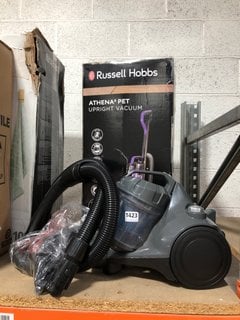 RUSSELL HOBBS ATHENA 2 PET UPRIGHT VACUUM CLEANER TO ALSO INCLUDE CYLINDER BAGLESS VACUUM CLEANER: LOCATION - BR19